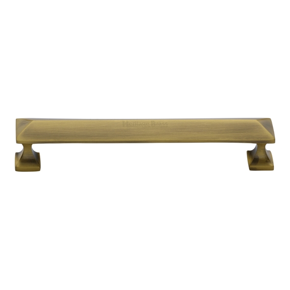 C2231 152-AT • 152 x 169 x 35mm • Antique Brass • Heritage Brass Pyramid Cabinet Pull Handle
